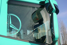 Mercedes Benz logo window