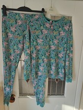 M&S Girls Pyjamas Unicorn Blue Age 13-14