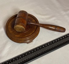 Small Handmade Wooden Gavel /