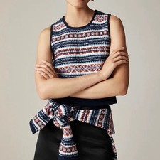 J Crew Fair Isle Sweater Shell