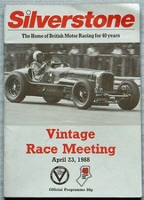 SILVERSTONE 23 Apr 1988 VSCC