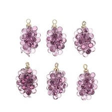  6 Pcs Fruit Charm Pendants for Necklaces Cute Charms Jewelry Making