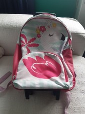 Kids Rolling Backpack Flamingo