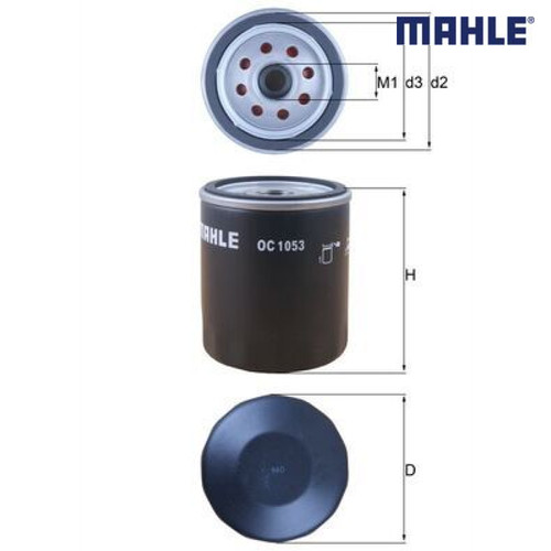 Oil filter mahle - oil, oc1053