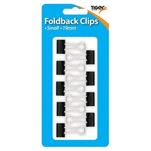 Black bulldog clips mini - 9,
