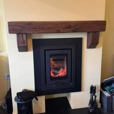 Solid Oak Mantel Beam Fireplace/ Fire Surround/ Mantel Shelf 120cm x 15cm x 10cm