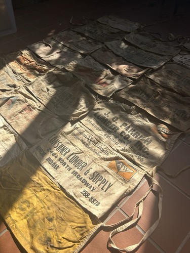 Lot vintage canvas nail - lot,