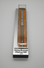 Paper Mate Profile Brown/Chrome Two Heart Ballpoint Pen Vintage USA cased 