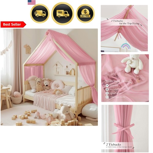 Pink bed canopy for - pink,