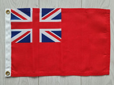 Red ensign MoD approved courtesy flag 12x18" cotton like dyed eyelets boat UK GB