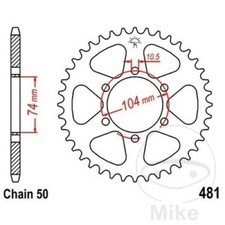 JT REAR SPROCKET JTR481 40 KAWASAKI Z400 J KZ400 Z550 KZ550 1980-1983 Z400J