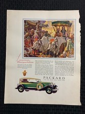 1930 PACKARD 11x14" Automotive Print Ad VG+ 4.5 Luxurious Transportation