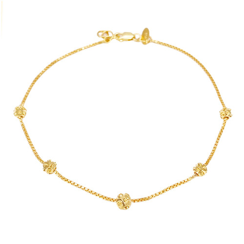 22ct gold beaded bracelet - 22ct,