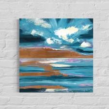 Coastal Abstract Canvas Wall