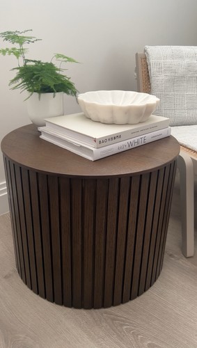 Walnut coffee table with - table,