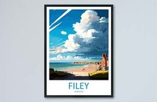 Filey travel print wall art - travel,
