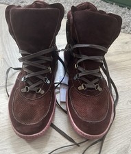 Paul Smith Mountain Boots Red Ear Suede UK 10 Dark Chocolate.