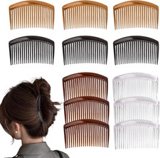 12 Pcs French Side Combs, Hair