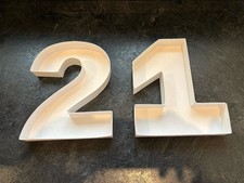 Numbers 2 & 1 Shaped Fillable