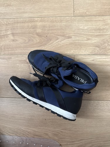 Prada navy trainers size 8 - prada,