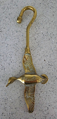 Vintage brass flying mallard - vintage,
