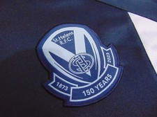 Men's St Helens 2023 150 Anniversary Full Zip Rugby League Hoodie Size XXL Blue