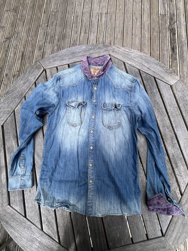Men denim shirt - denim,