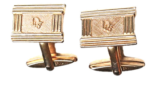 Christian dior cufflinks gold - christian,