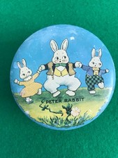 Vintage 1930’s  Peter Rabbit  round sweet Tin, 