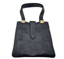 Vintage Black Faux Croc