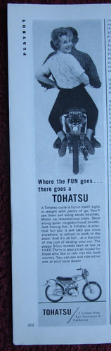 1963 tohatsu 50cc motorcycle - 1963,