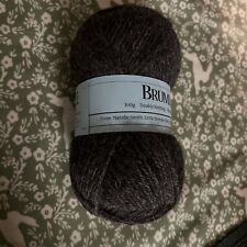 British Pure 100% Natural Undyed black Leicester Longwool Wool 100g Double Knit