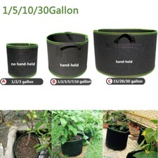 Fabric Plant Bag Grow Pots Aeration with handle 1-30 Gallon Grow Bags Basket