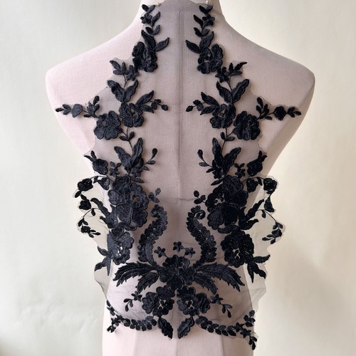 Embrodery floral lace applique - floral,