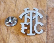 Tottenham Hotspur Silver THFC 3D Printed Pin Badge.