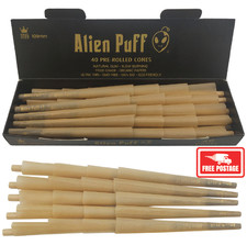 Alien Puff King Size Unbleached Brown Pre-Rolled Cones ( 40 Cones Per Pack)