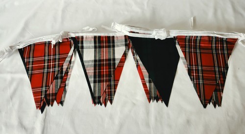 36ft mixed tartan bunting - mixed,