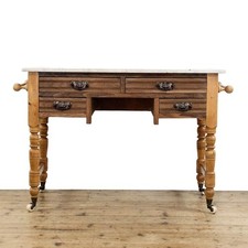 Antique Edwardian Tiled Washstand (M-6431)