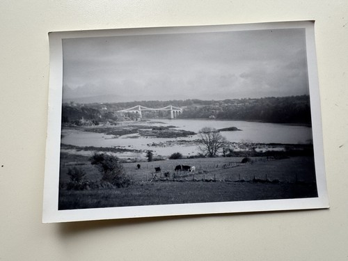 Vintage photo menai suspension - menai,