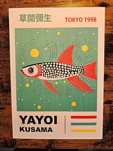 Size yayoi kusama print - a4,