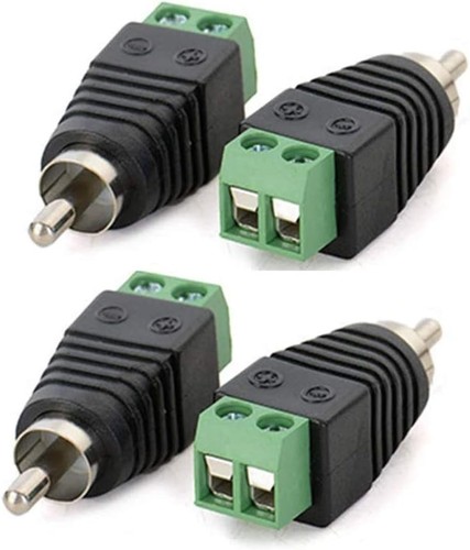 Pack solderless rca male - solderless,
