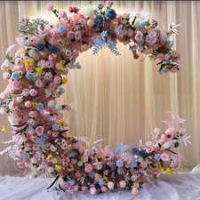 Half Moon Wedding Arch White