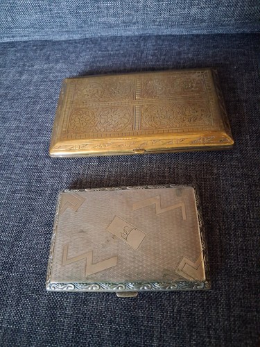 Vintage silver plate calling - a,