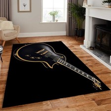 Guitar Area Rug Livingroom