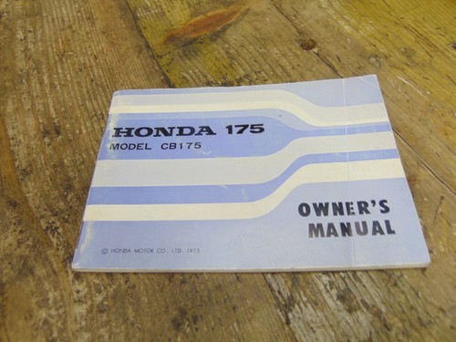 Honda cb175 1973 - honda, manual