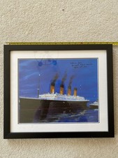 Titanic Framed Print - Signed By Youngest Titanic Survivor.