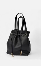REISS Orla Small Shopper Leather Bag Black RRP £175 Sold Out