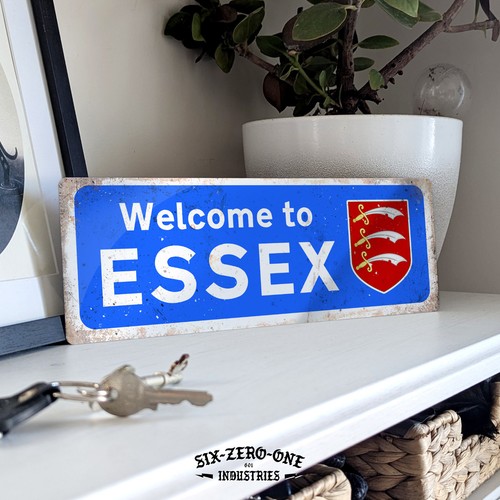 Welcome essex metal sign - metal,