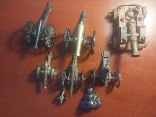 Toy cast iron cannon - toy,