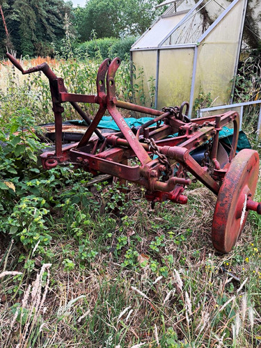 Vintage tractor mounted - vintage, tractor-mounted